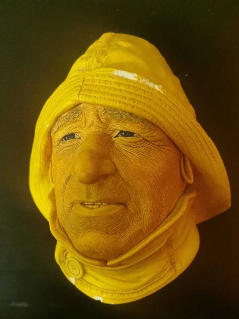 Vtg 1965 BOSSONS LIFE-BOATMAN Chalkware‎ Head by CONGLETON England